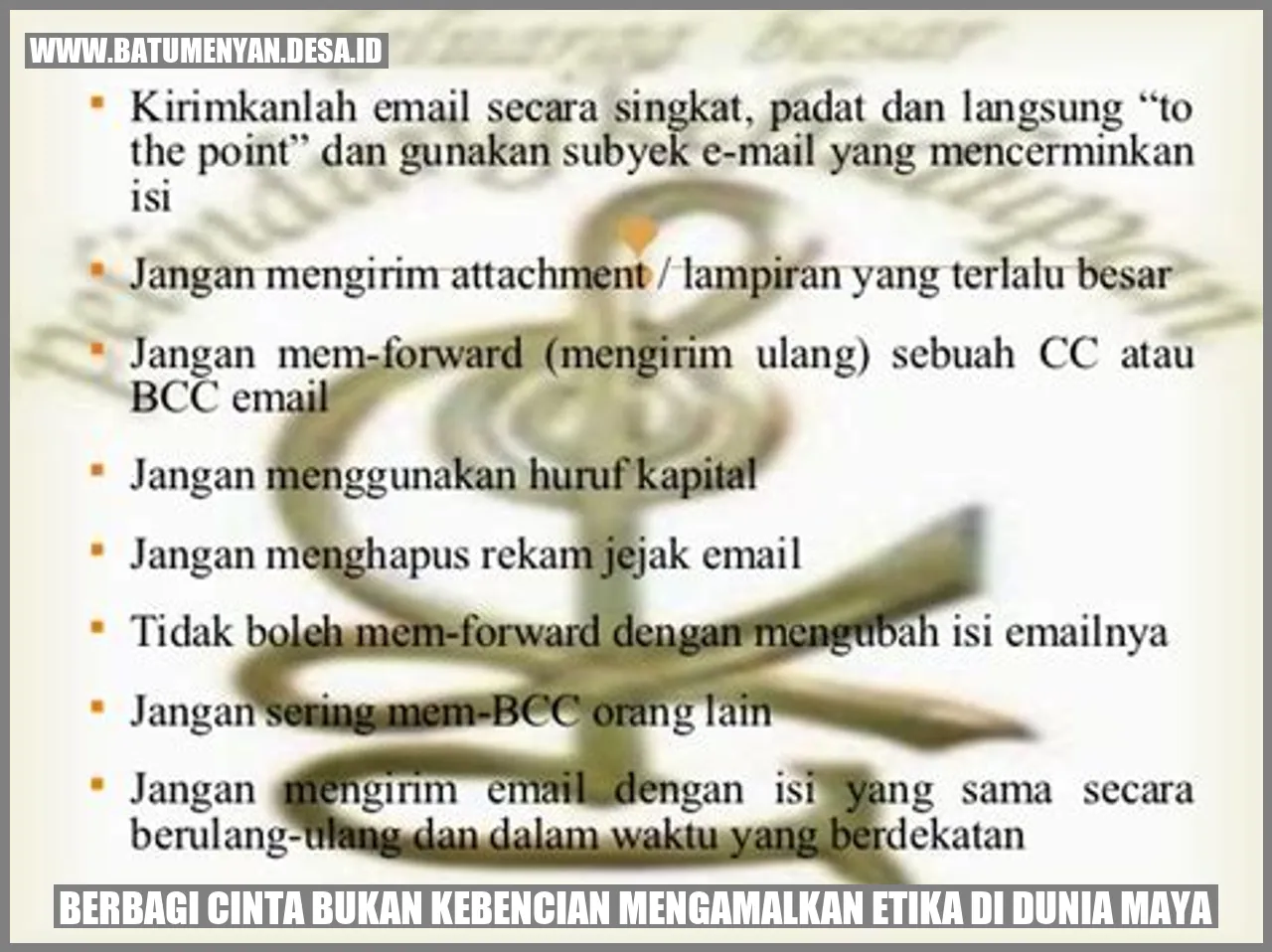 Berbagi Cinta, Bukan Kebencian: Mengamalkan Etika di Dunia Maya