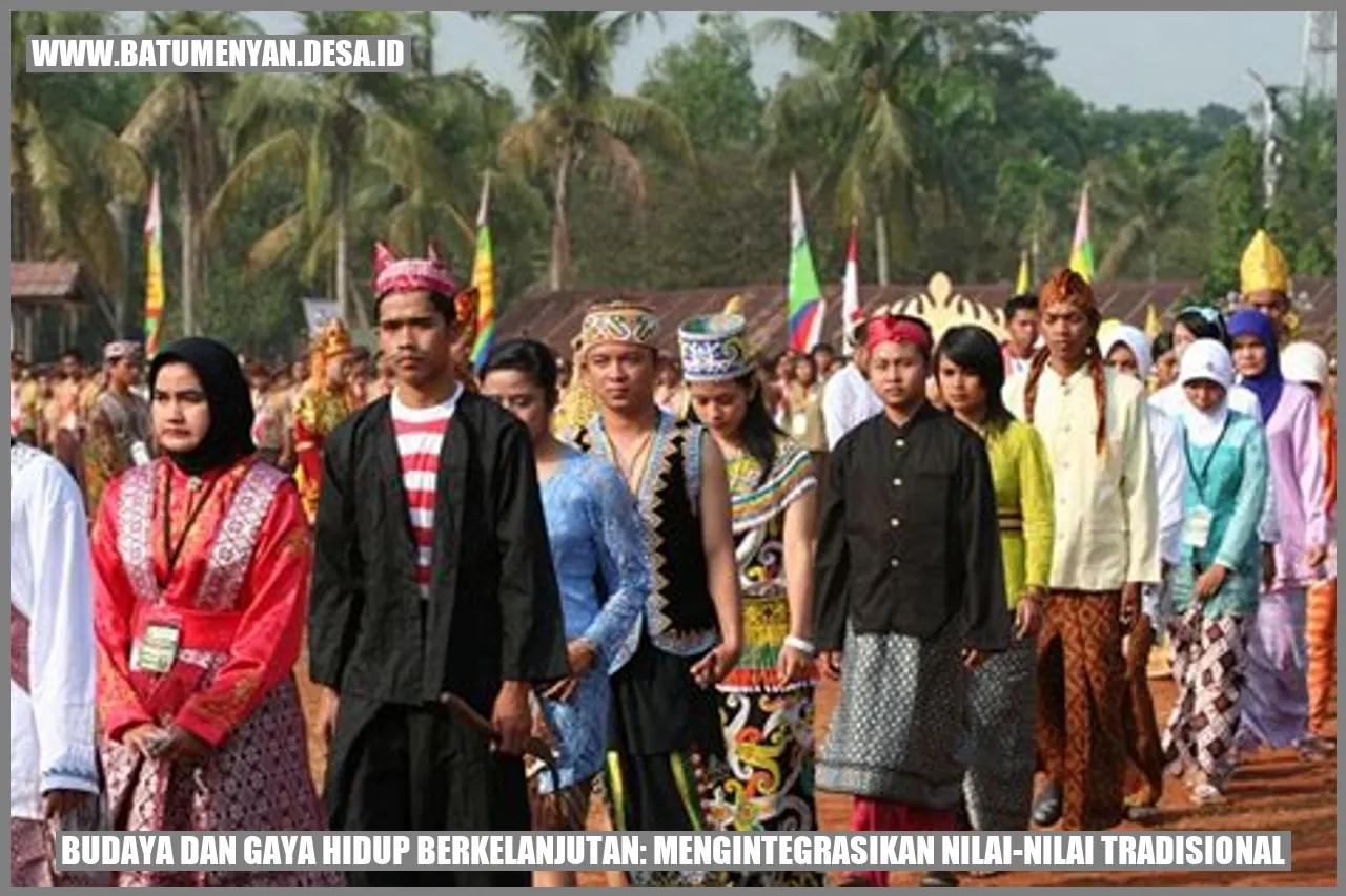 Budaya dan Gaya Hidup Berkelanjutan: Mengintegrasikan Nilai-Nilai Tradisional