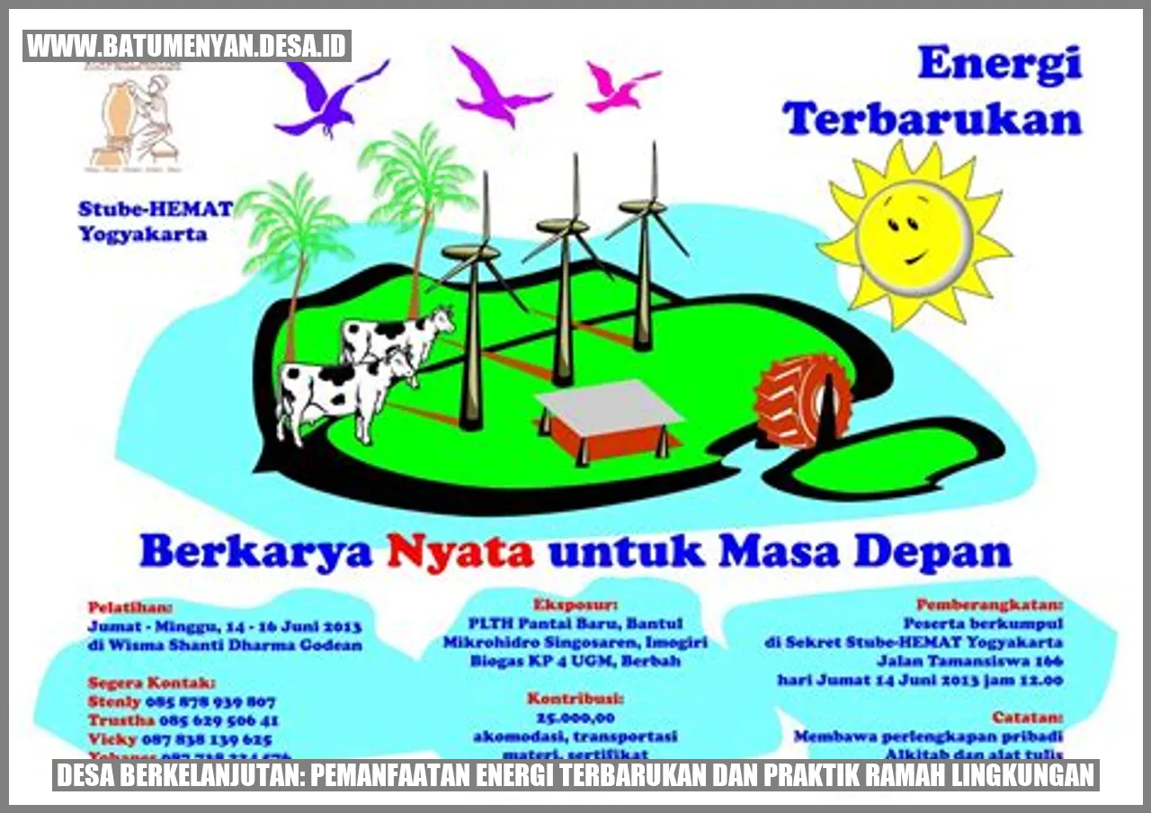 Desa Berkelanjutan: Pemanfaatan Energi Terbarukan dan Praktik Ramah Lingkungan