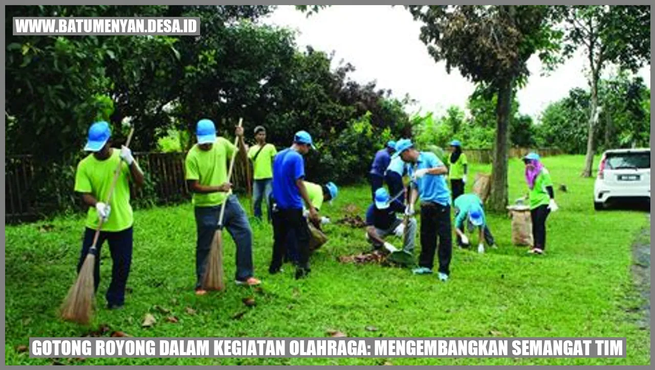 Gotong Royong dalam Kegiatan Olahraga: Mengembangkan Semangat Tim