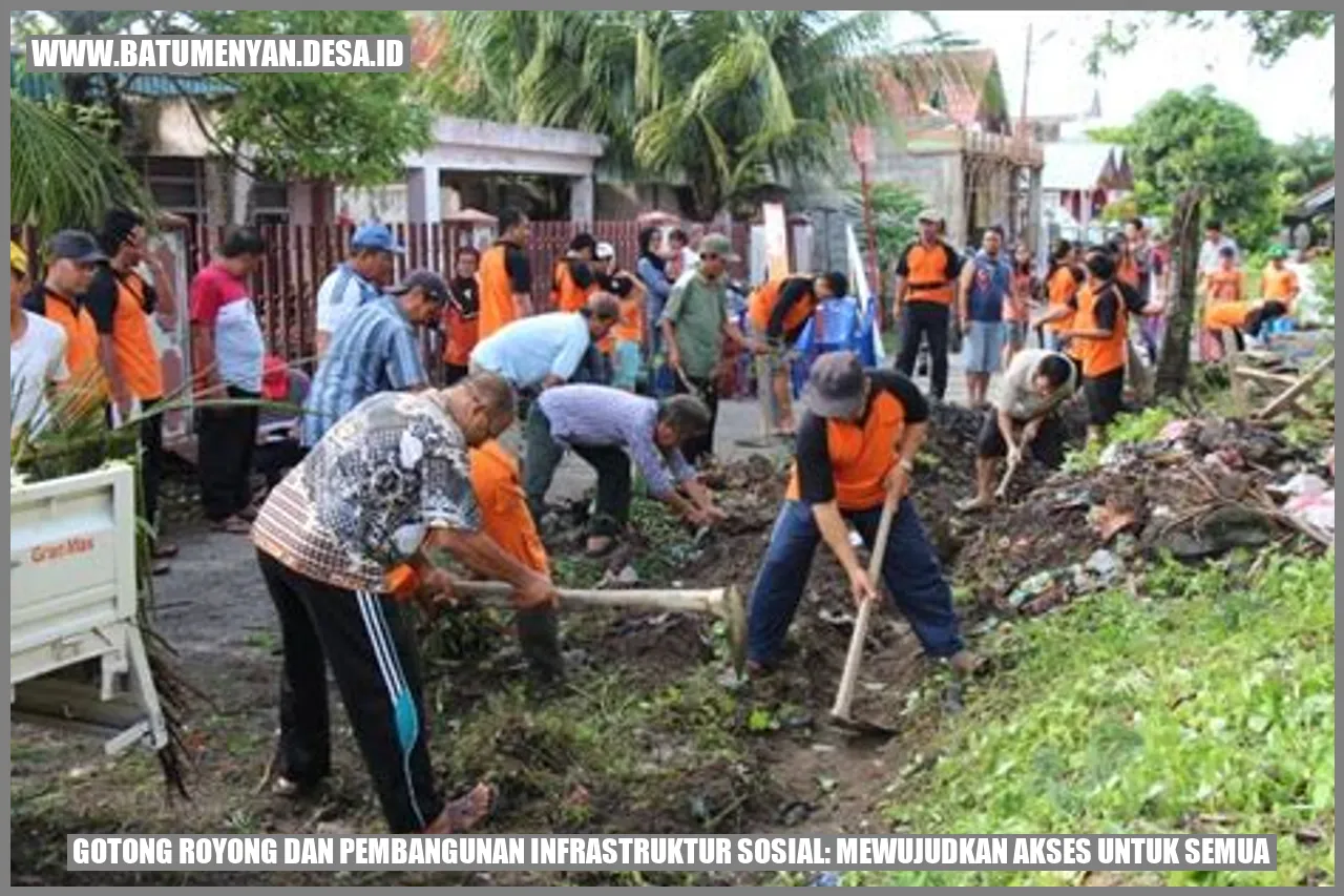 Gotong Royong dan Pembangunan Infrastruktur Sosial: Mewujudkan Akses untuk Semua