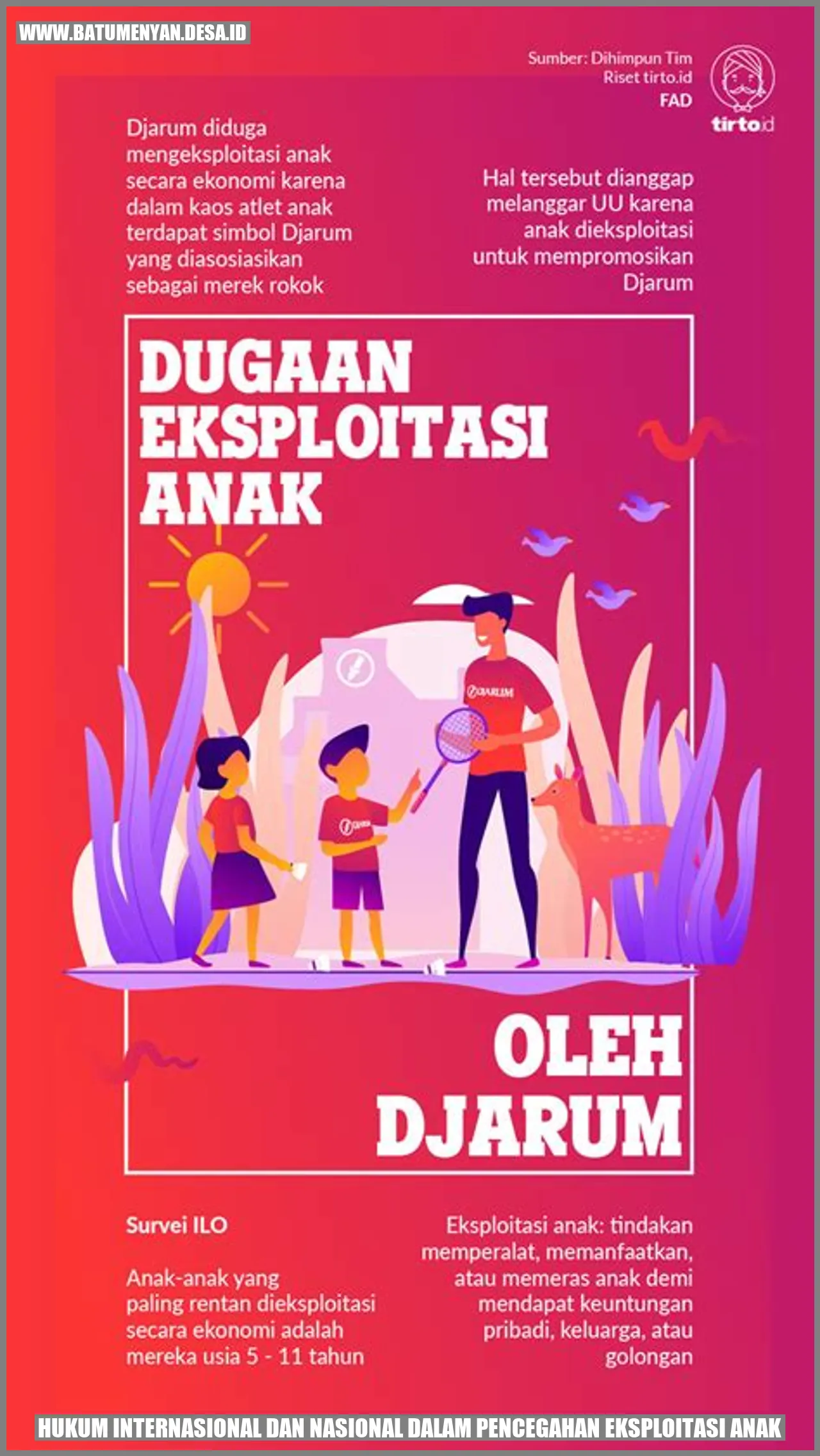 Perlindungan Anak terhadap Eksploitasi di Bawah Hukum Internasional dan Nasional