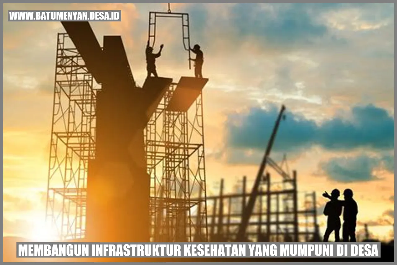 Membangun Infrastruktur Kesehatan yang Mumpuni di Desa