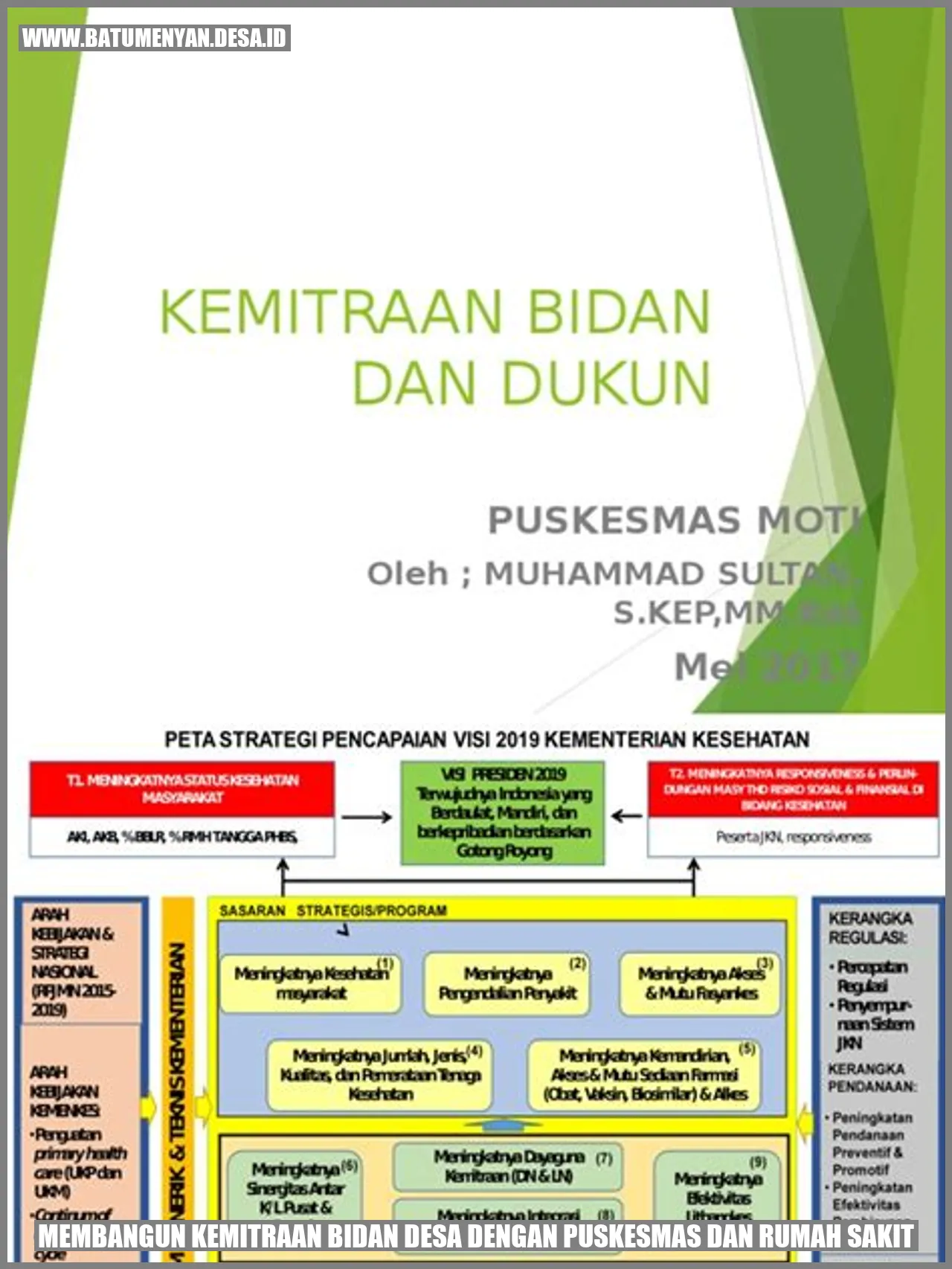 Membangun Kemitraan Bidan Desa dengan Puskesmas dan Rumah Sakit