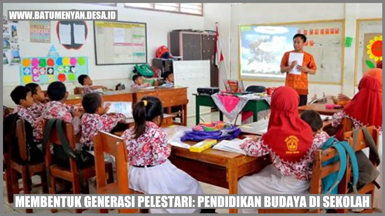 Membentuk Generasi Pelestari: Pendidikan Budaya di Sekolah