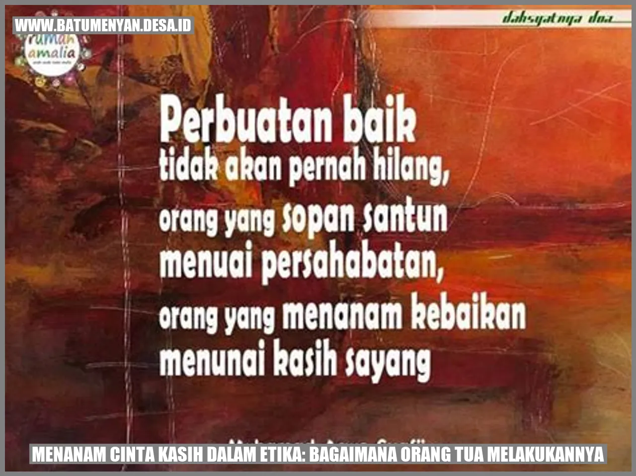 Menanam Cinta Kasih dalam Etika: Bagaimana Orang Tua Melakukannya