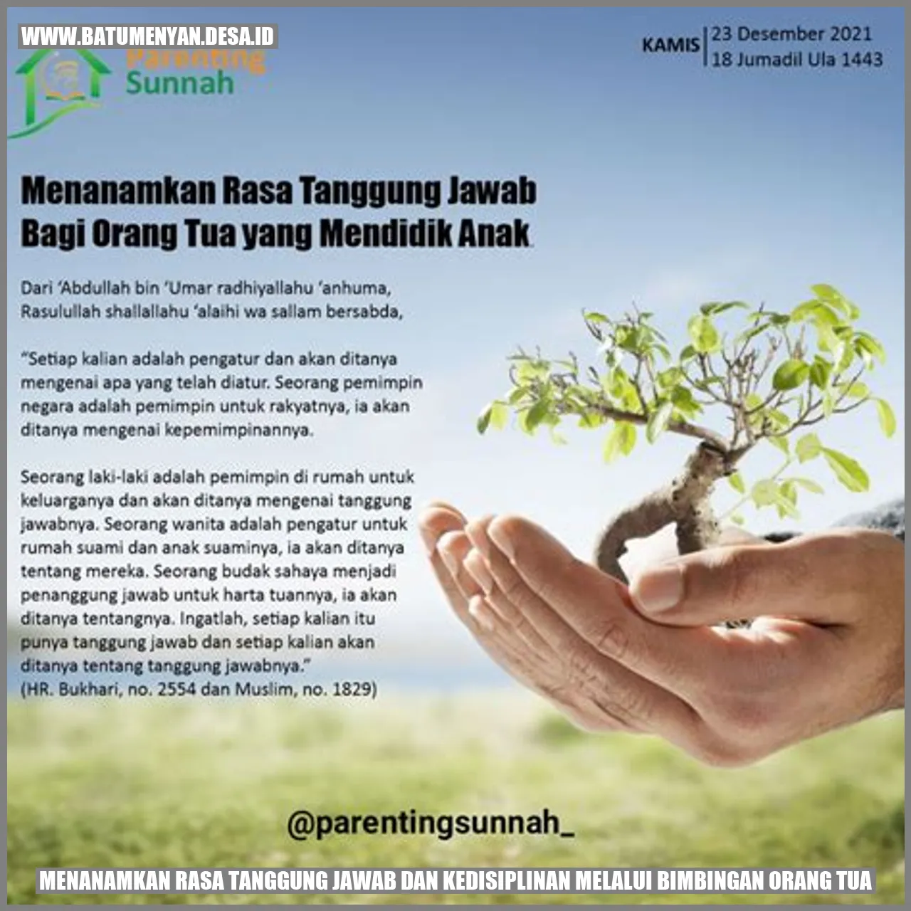 Menanamkan Rasa Tanggung Jawab dan Kedisiplinan melalui Bimbingan Orang Tua