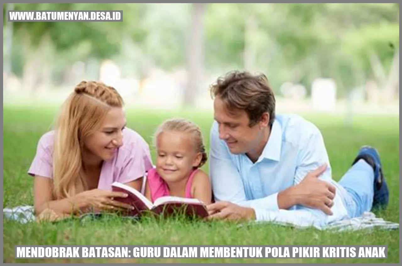 Mendobrak Batasan: Guru dalam Membentuk Pola Pikir Kritis Anak