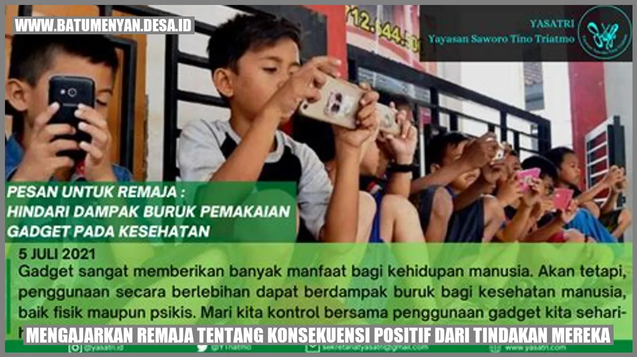 Mengajarkan Remaja tentang Konsekuensi Positif dari Tindakan Mereka