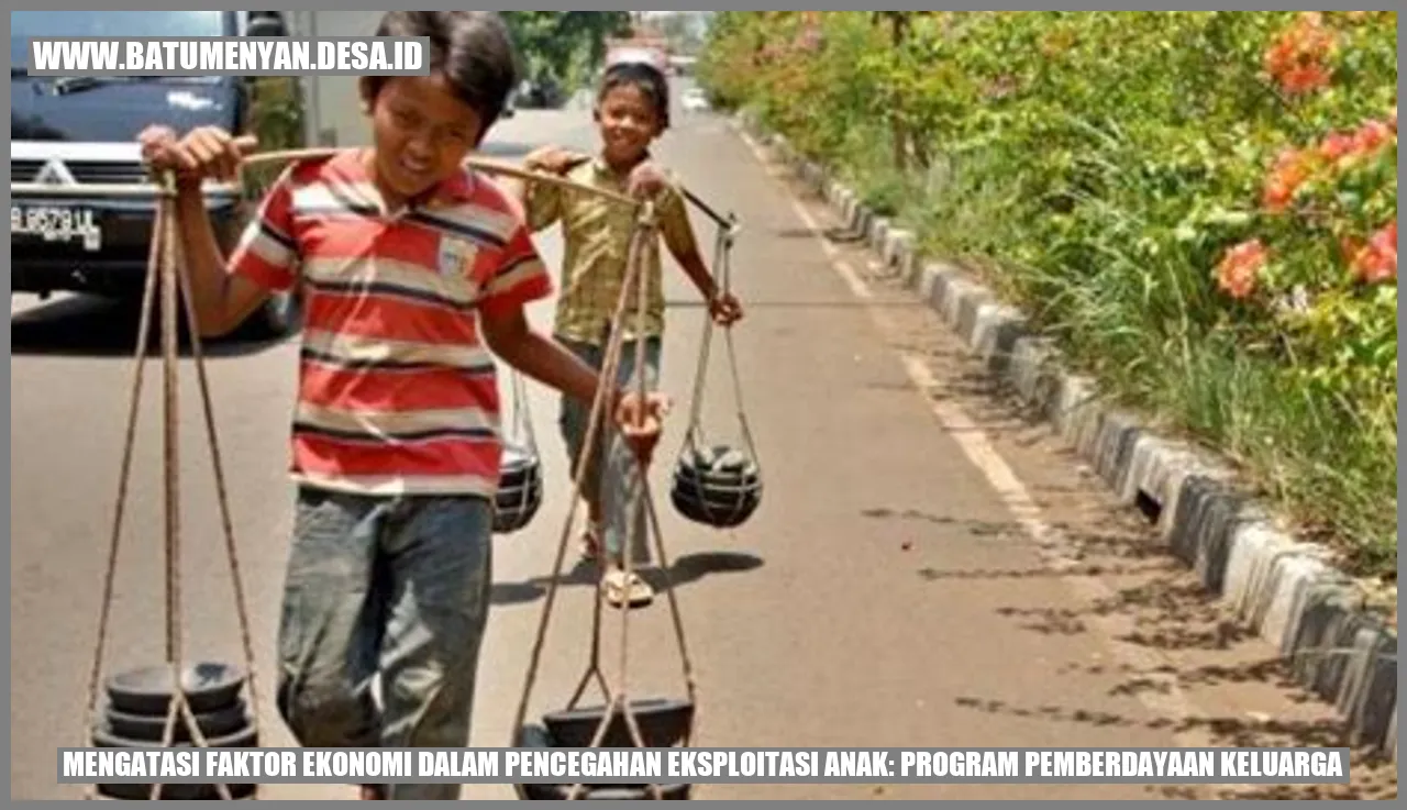 Mengatasi Faktor Ekonomi dalam Pencegahan Eksploitasi Anak: Program Pemberdayaan Keluarga