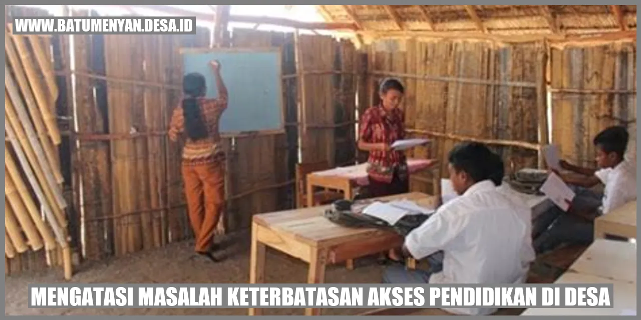 Keterbatasan Akses Pendidikan di Desa Batu Menyan, Pesawaran: Solusi dan Upaya Mengatasi
