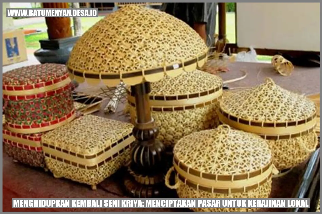 Menghidupkan Kembali Seni Kriya: Menciptakan Pasar untuk Kerajinan Lokal