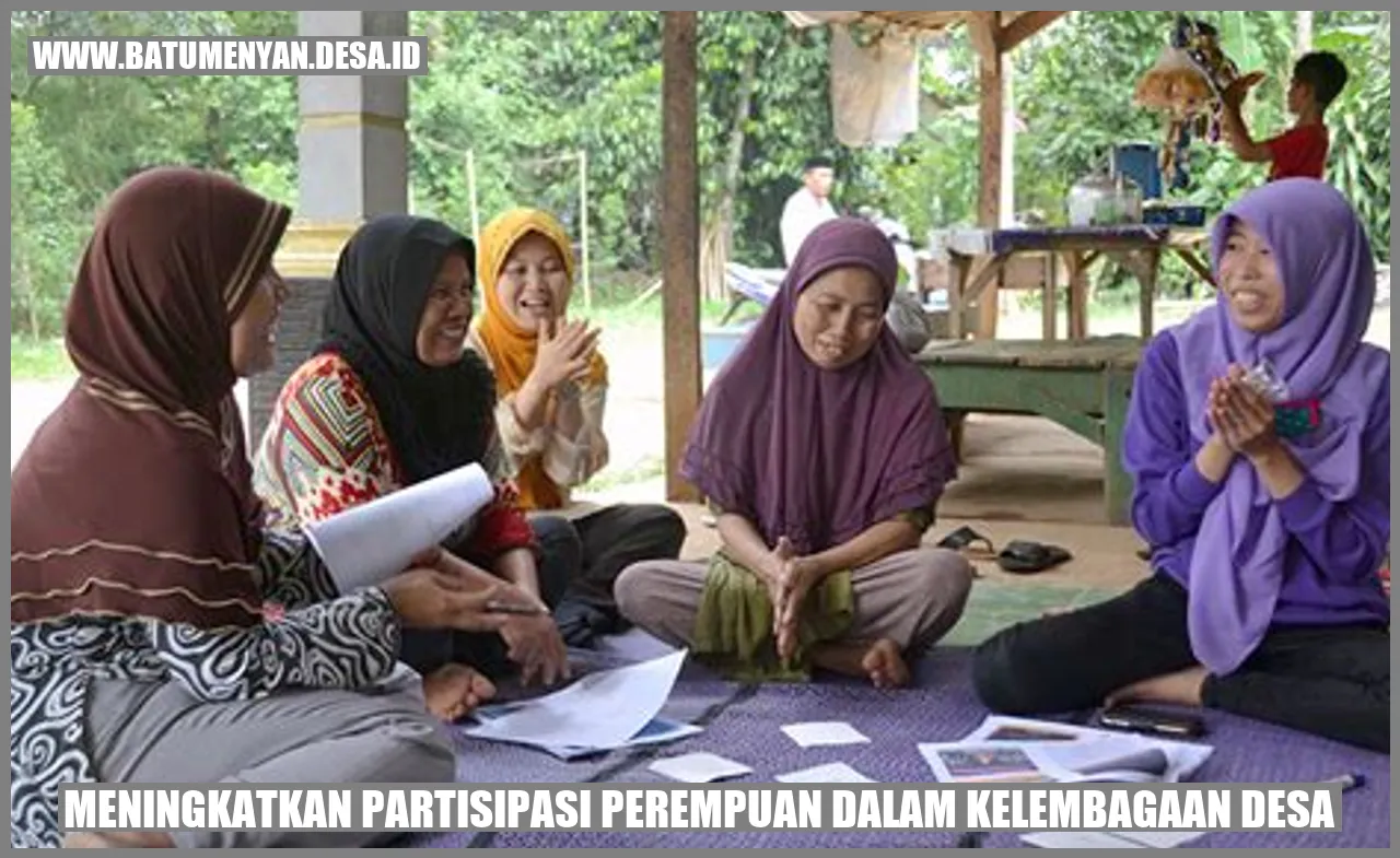 Meningkatkan Partisipasi Perempuan dalam Kelembagaan Desa