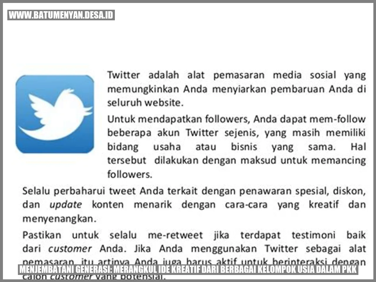 Menjembatani Generasi: Merangkul Ide Kreatif dari Berbagai Kelompok Usia dalam PKK