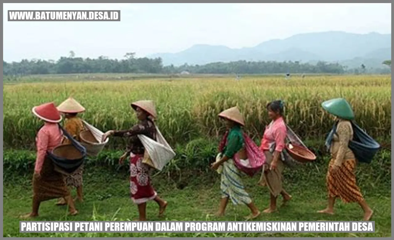 Partisipasi Petani Perempuan dalam Program Antikemiskinan Pemerintah Desa