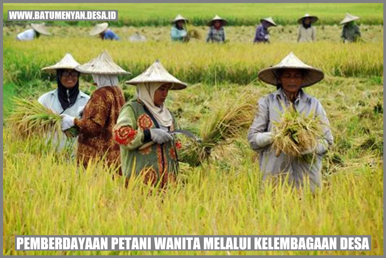 Pemberdayaan Petani Wanita Melalui Kelembagaan Desa