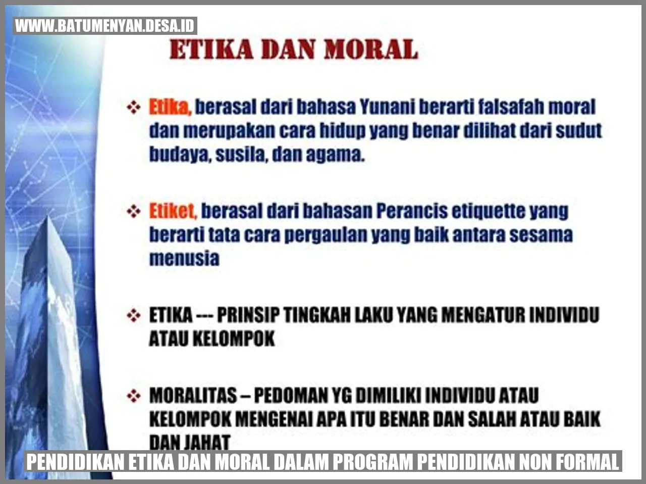Makna Mendalam di Balik Pelajaran Etika dan Moral