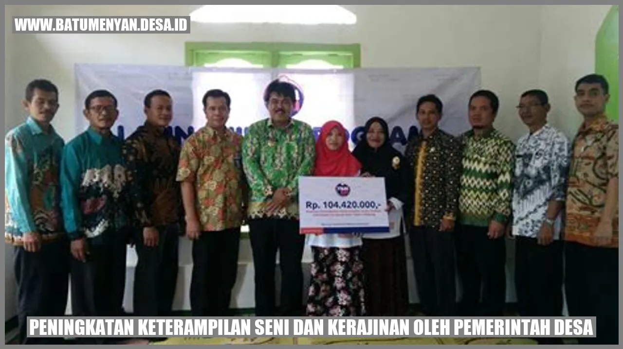 Peningkatan Keterampilan Seni dan Kerajinan oleh Pemerintah Desa