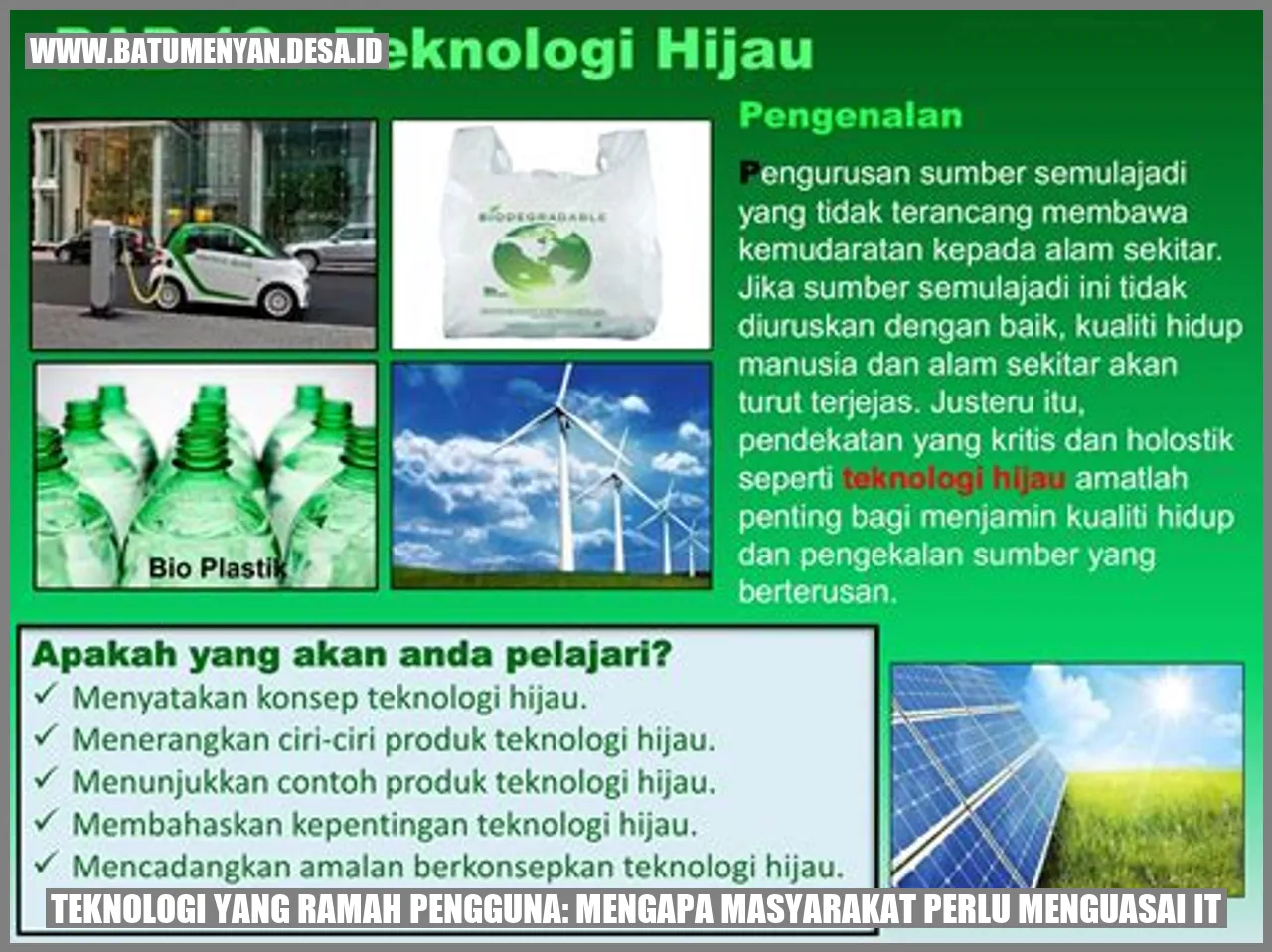 Teknologi yang Ramah Pengguna: Mengapa Masyarakat Perlu Menguasai IT