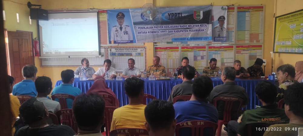 Pemda Pesawaran Hadiri Kegiatan Peninjauan Projek Radio RANN Di Desa Batu Menyan
