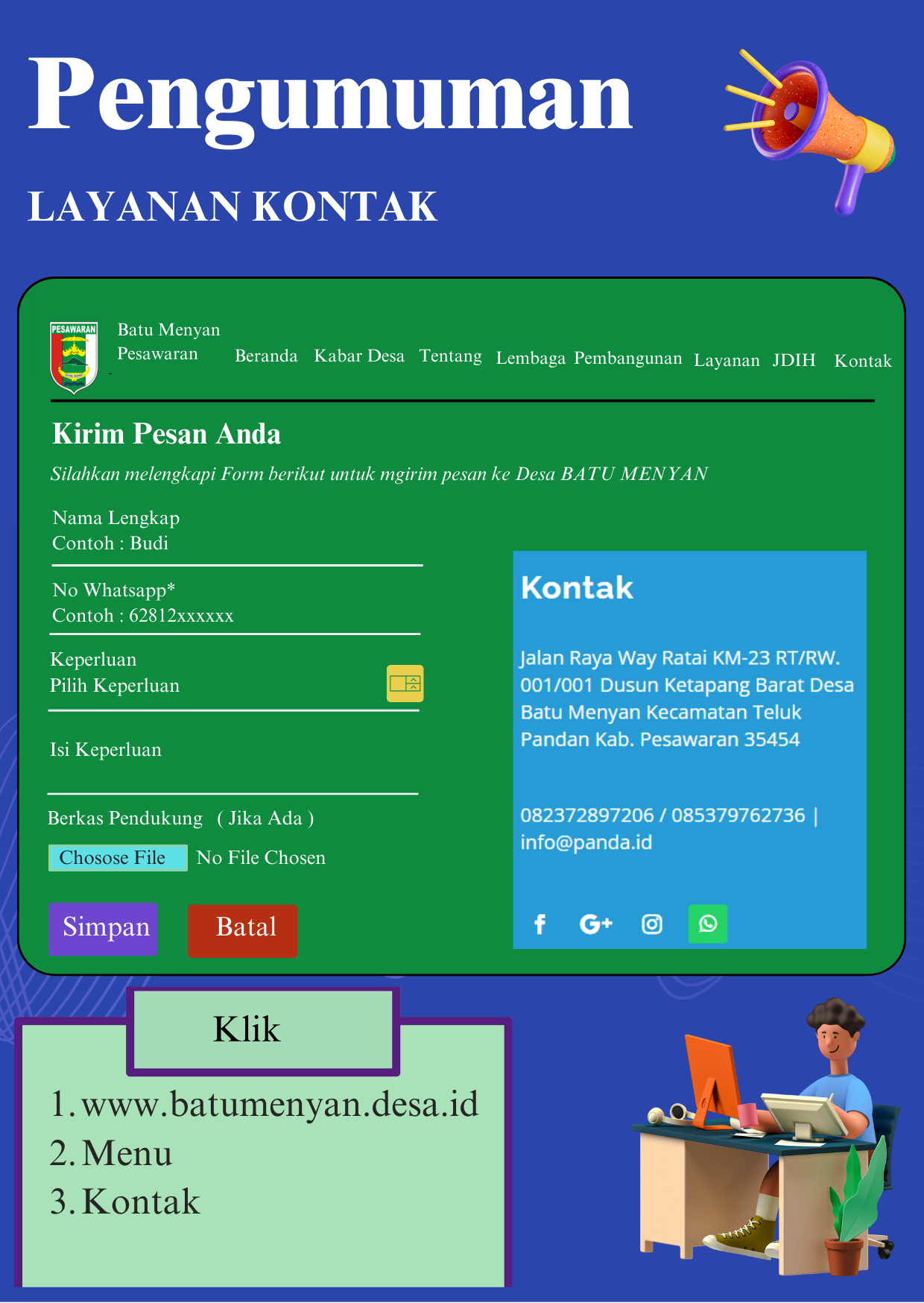 Layanan Pengaduan Online - Batu Menyan