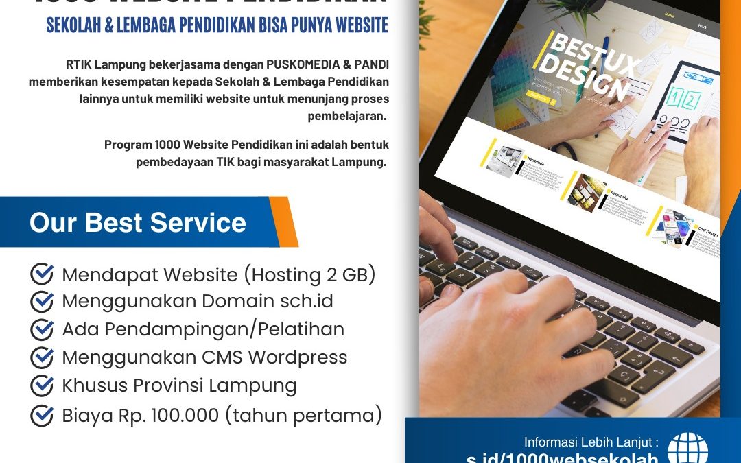 RTIK Lampung Luncurkan 1000 Website untuk Lembaga Pendidikan