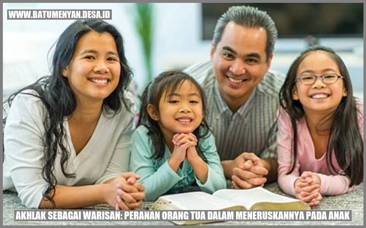 Orang tua yang mengajarkan akhlak pada anak