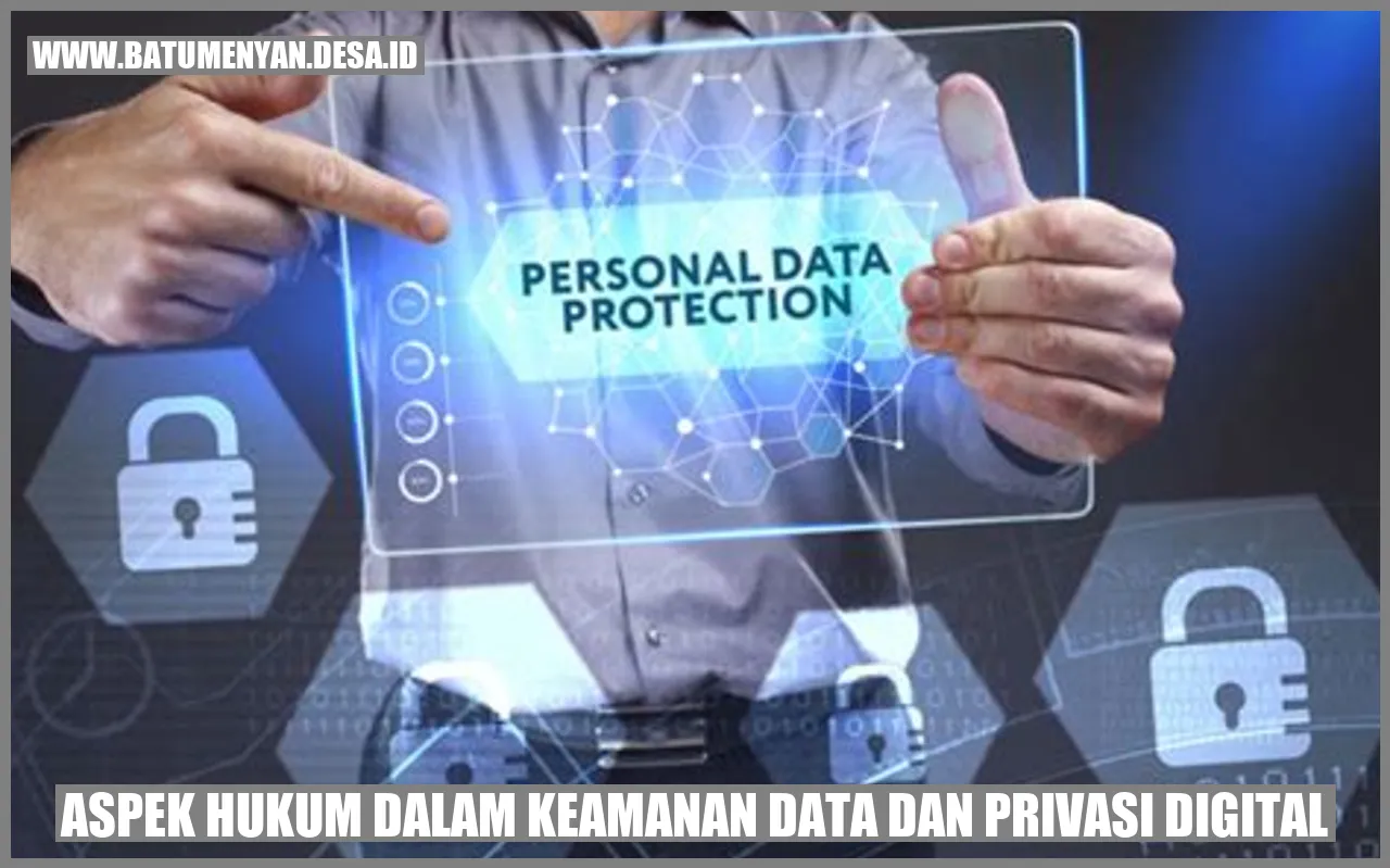 Aspek Hukum dalam Keamanan Data dan Privasi Digital