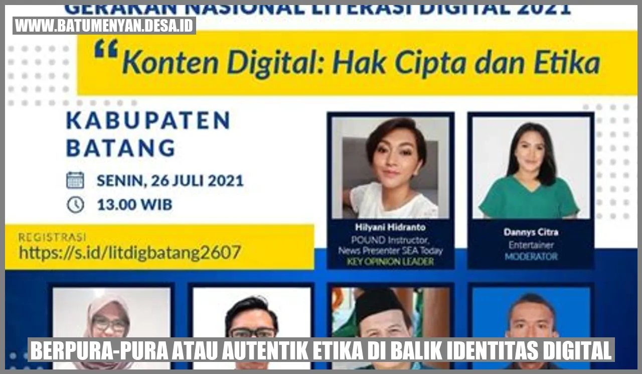 Berpura-pura atau Autentik? Etika di Balik Identitas Digital