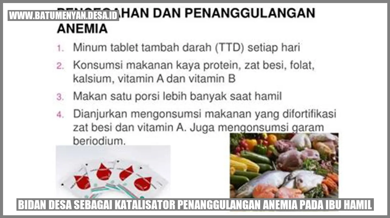 Gambar: Bidan Desa sebagai Katalisator Penanggulangan Anemia pada Ibu Hamil