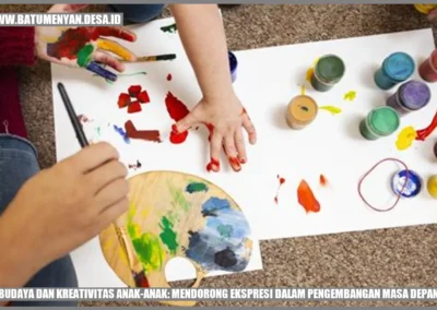 Budaya dan Kreativitas Anak-Anak: Mendorong Ekspresi dalam Pengembangan Masa Depan