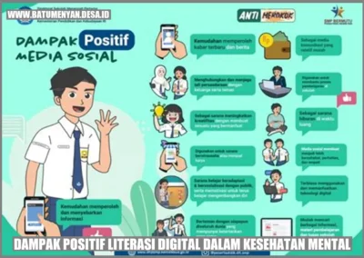 Dampak Positif Literasi Digital dalam Kesehatan Mental