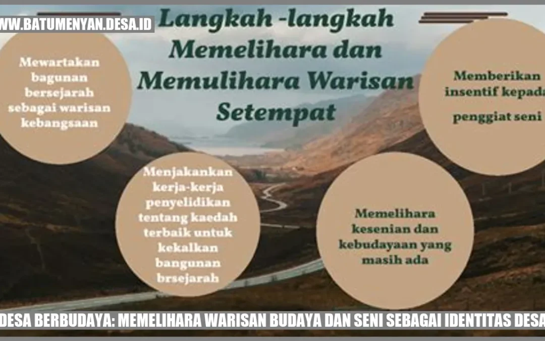 Desa Berbudaya: Memelihara Warisan Budaya dan Seni sebagai Identitas Desa