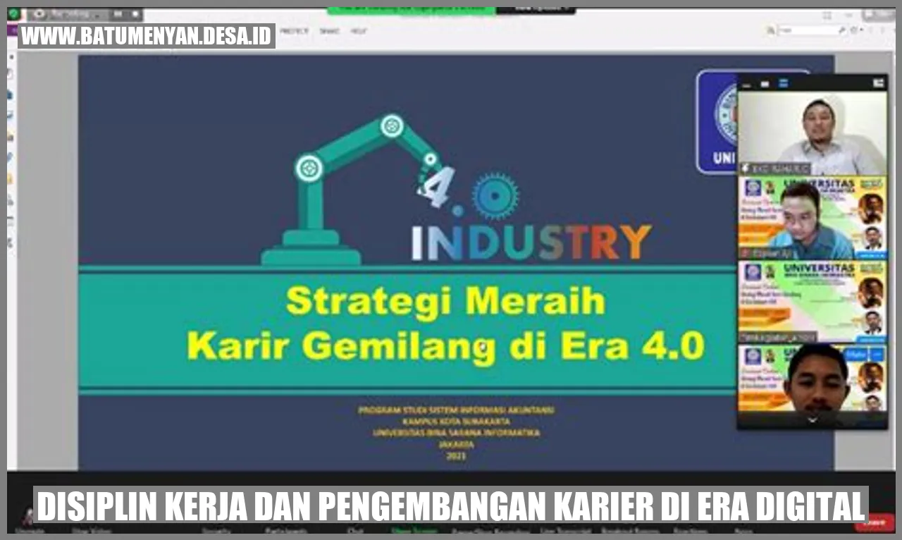Disiplin Kerja dan Pengembangan Karier di Era Digital