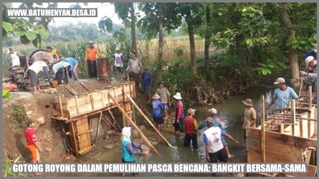 Gotong Royong dalam Pemulihan Pasca Bencana: Bangkit Bersama-sama