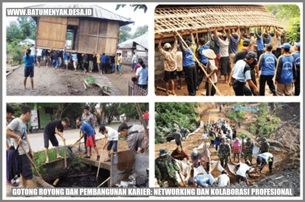 Gotong Royong dan Pembangunan Karier: Networking dan Kolaborasi Profesional