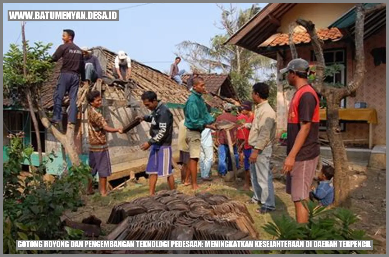 Gotong Royong dan Pengembangan Teknologi Pedesaan: Meningkatkan Kesejahteraan di Daerah Terpencil