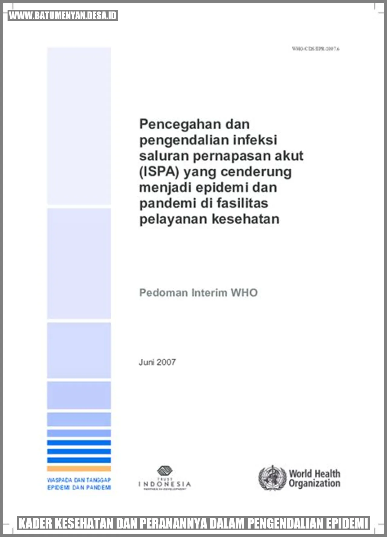 Kader Kesehatan dan Peranannya dalam Pengendalian Epidemi