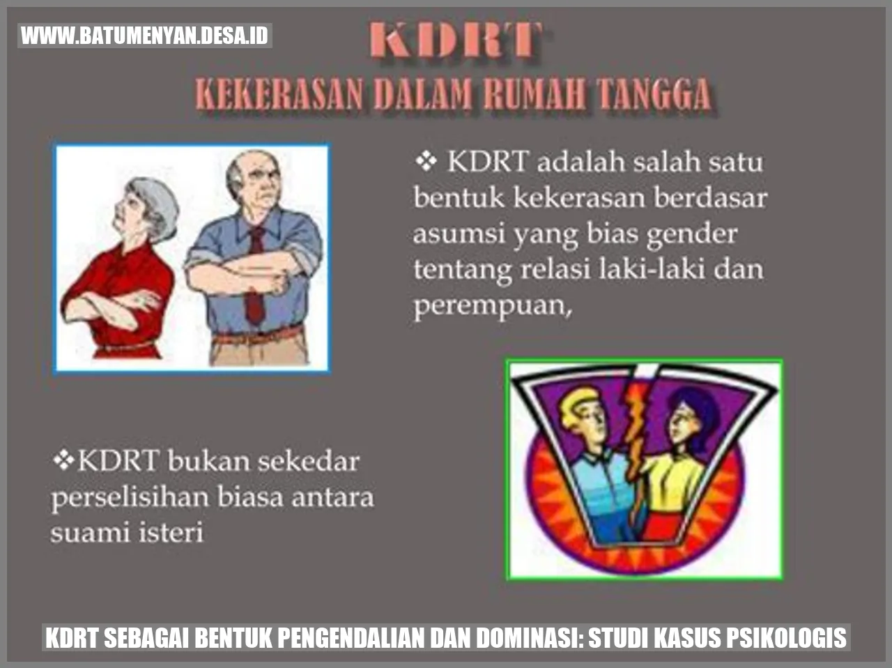 KDRT sebagai Bentuk Pengendalian dan Dominasi: Studi Kasus Psikologis