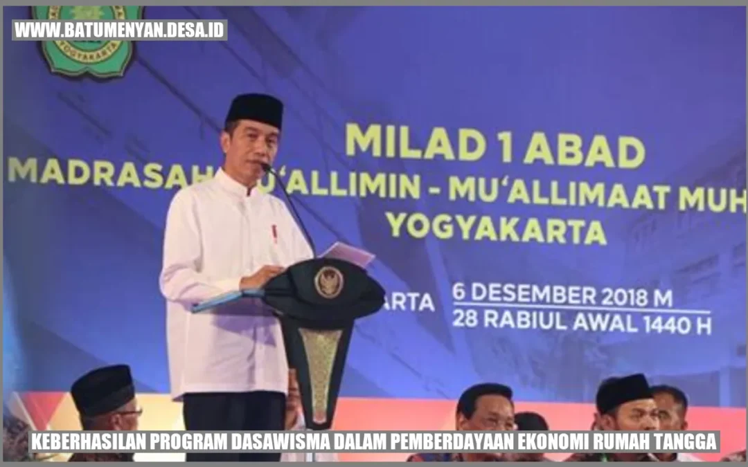 Keberhasilan Program Dasawisma dalam Pemberdayaan Ekonomi Rumah Tangga