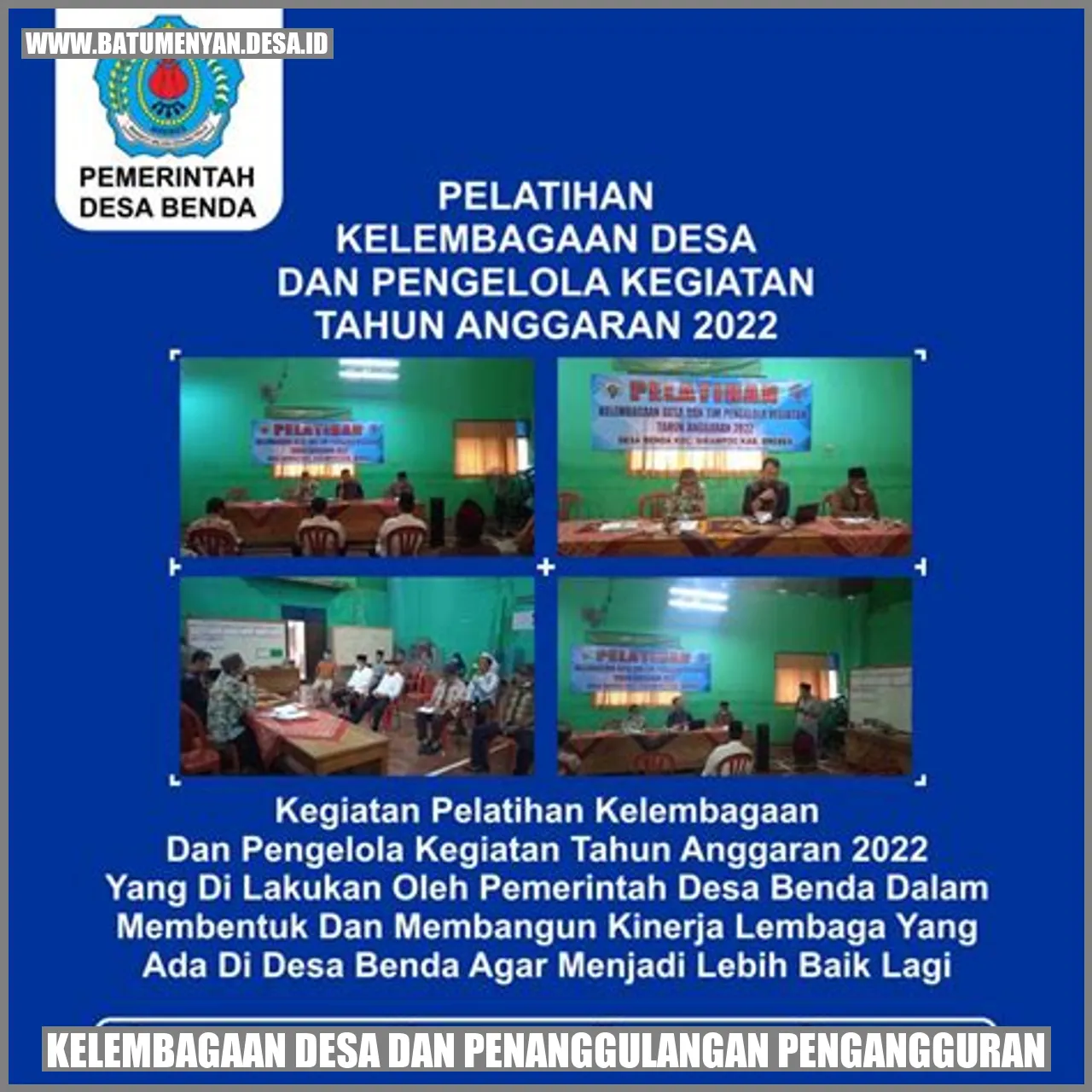 Kelembagaan Desa dan Penanggulangan Pengangguran