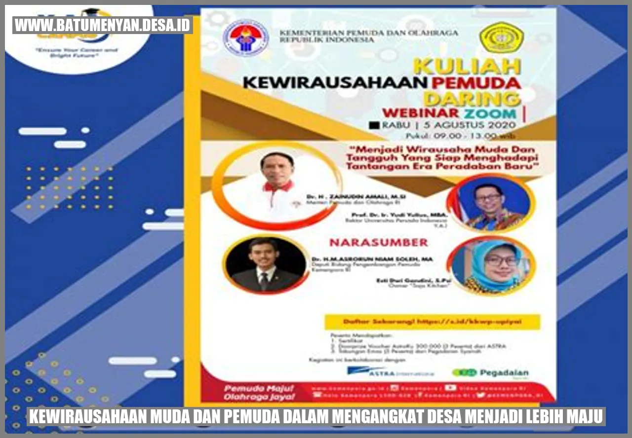 Kewirausahaan Muda dan Pemuda dalam Mengangkat Desa menjadi Lebih Maju