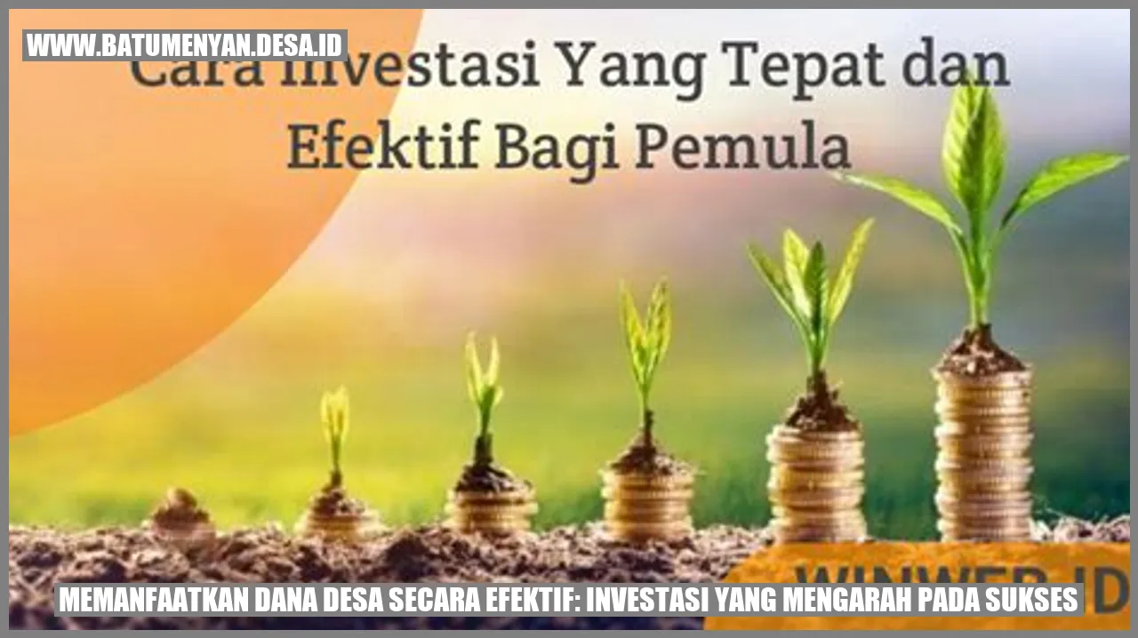 Memanfaatkan Dana Desa Secara Efektif: Investasi yang Mengarah pada Sukses