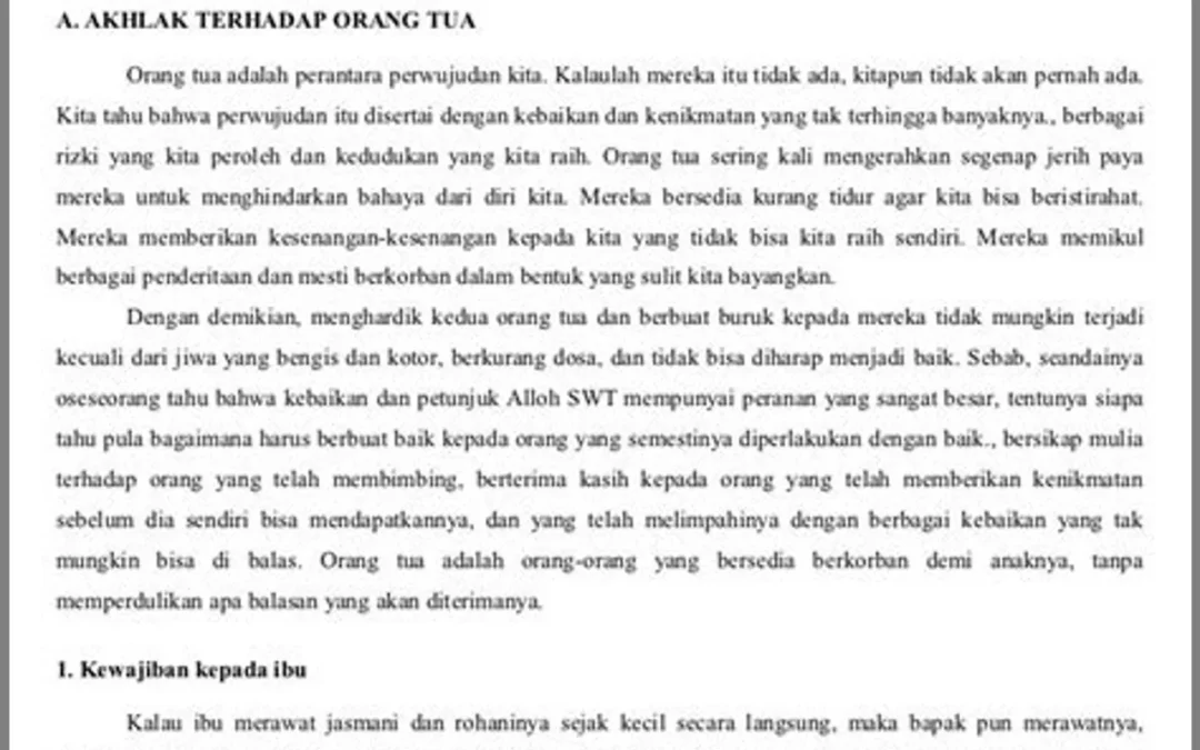 Membangun Karakter Kokoh melalui Pendekatan Orang Tua terhadap Akhlak Anak