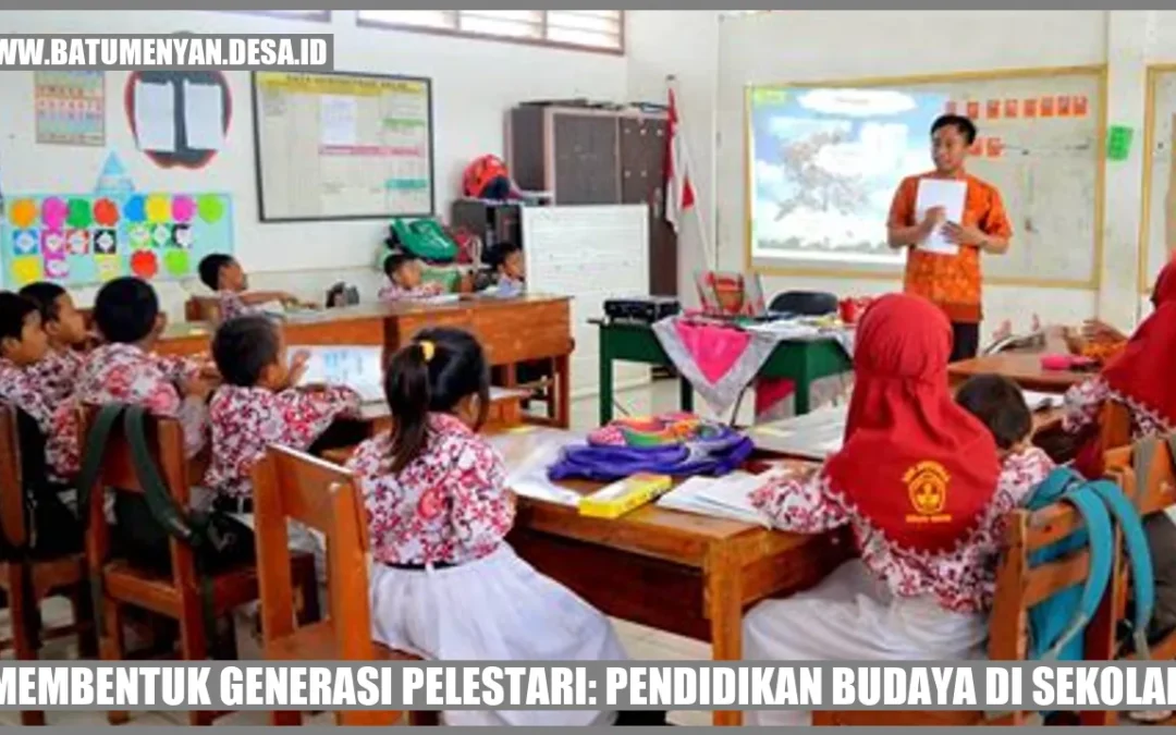 Membentuk Generasi Pelestari: Pendidikan Budaya di Sekolah