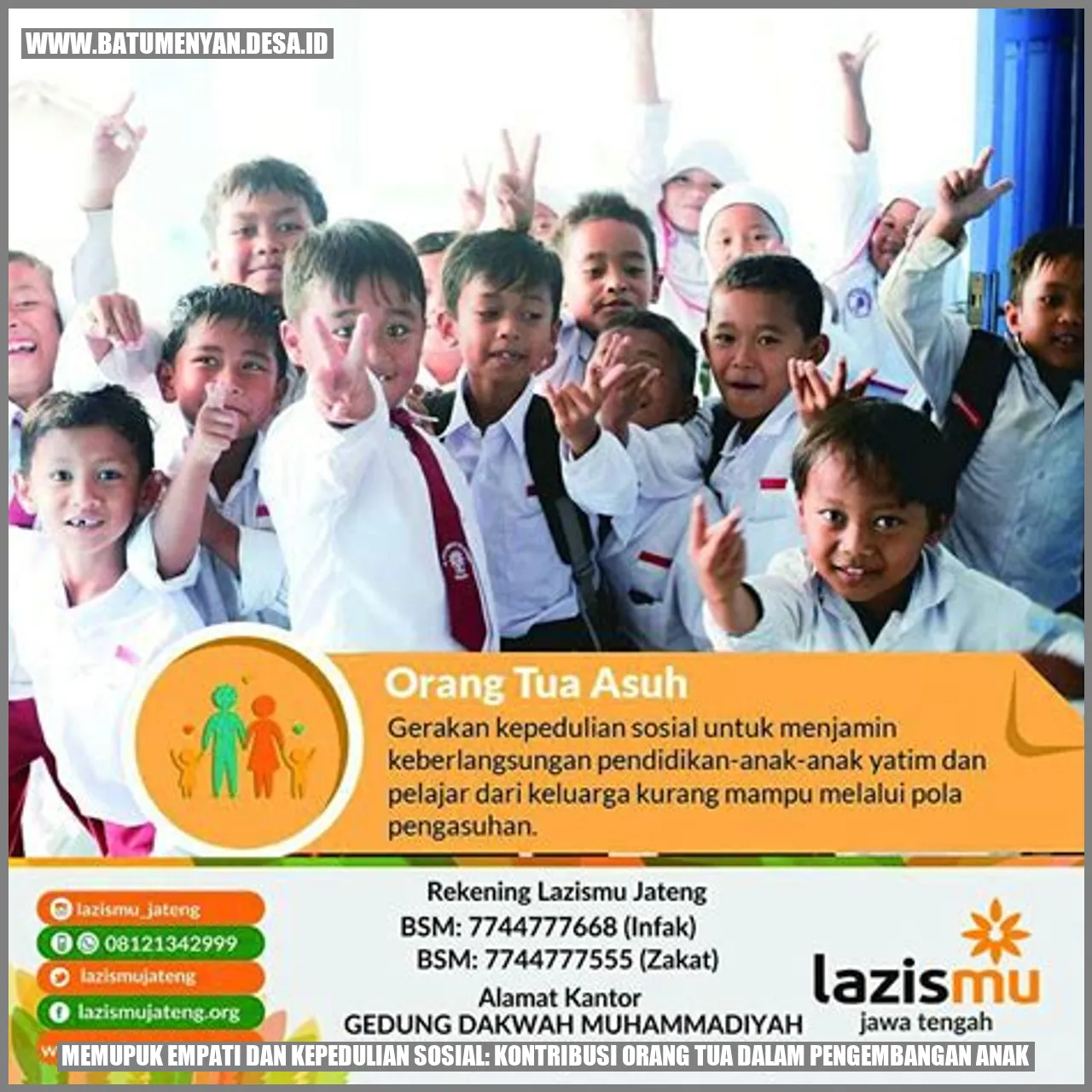 Gambar ilustrasi mengenai memupuk empati dan kepudulian sosial pada anak