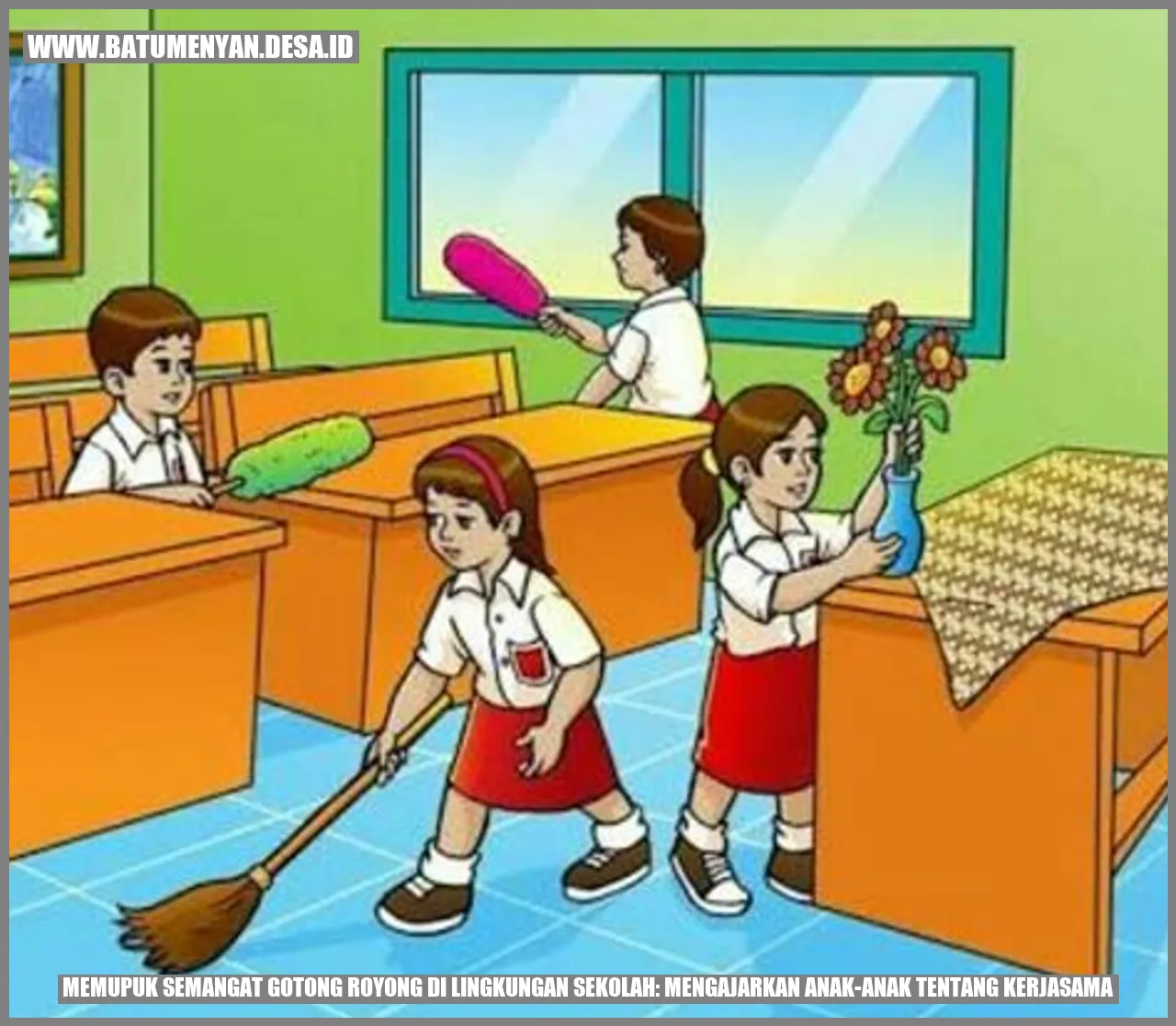 Gotong Royong di Lingkungan Sekolah