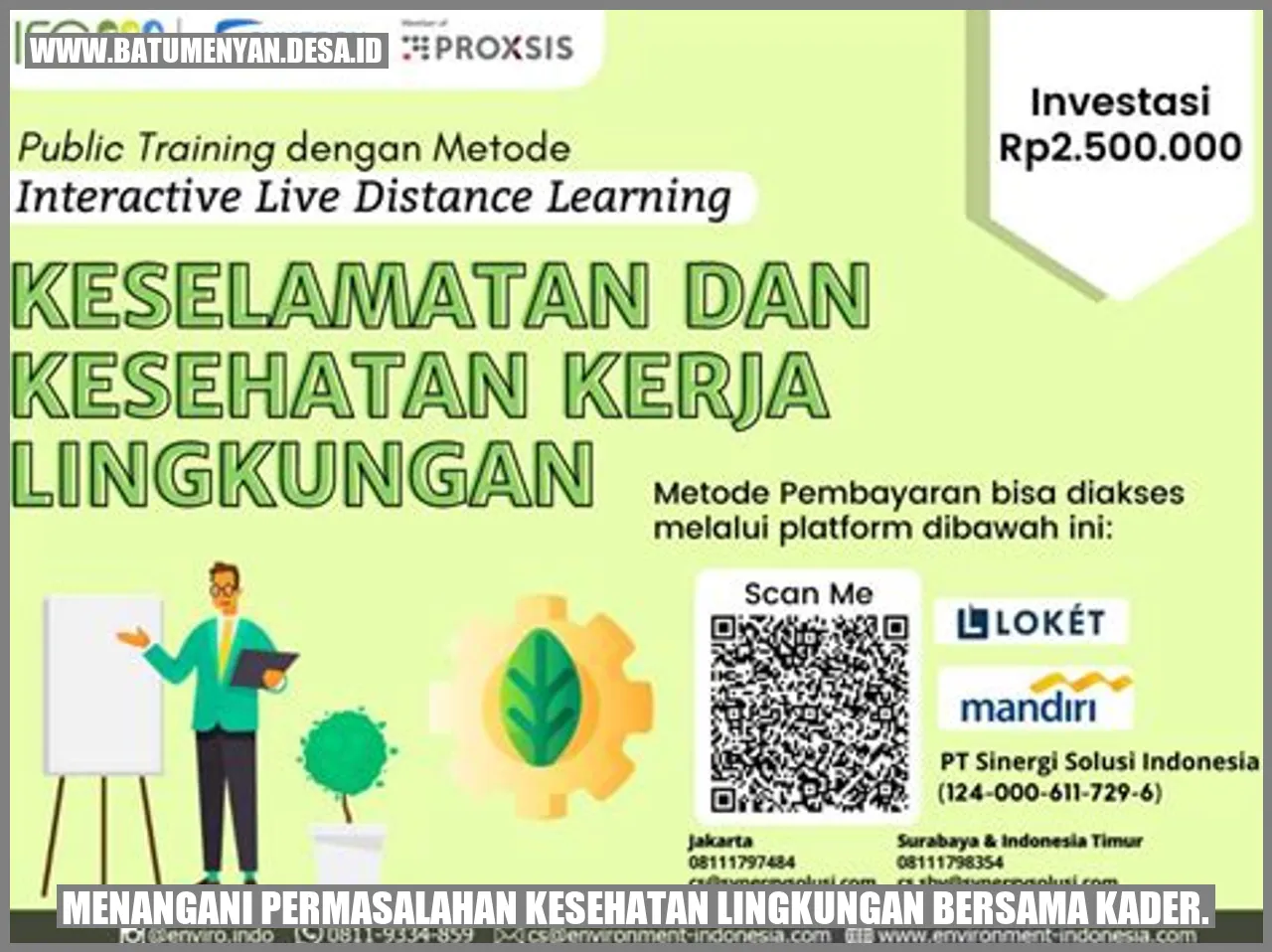Menangani Permasalahan Kesehatan Lingkungan bersama Kader.