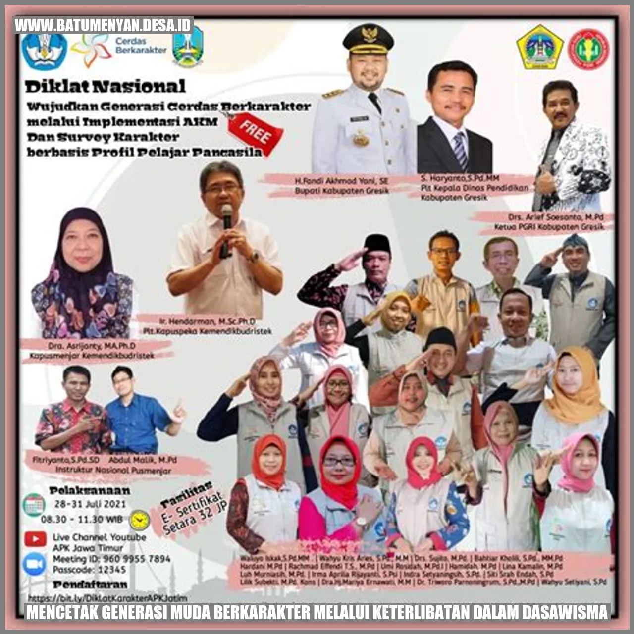 Mencetak Generasi Muda Berkarakter Melalui Keterlibatan dalam Dasawisma