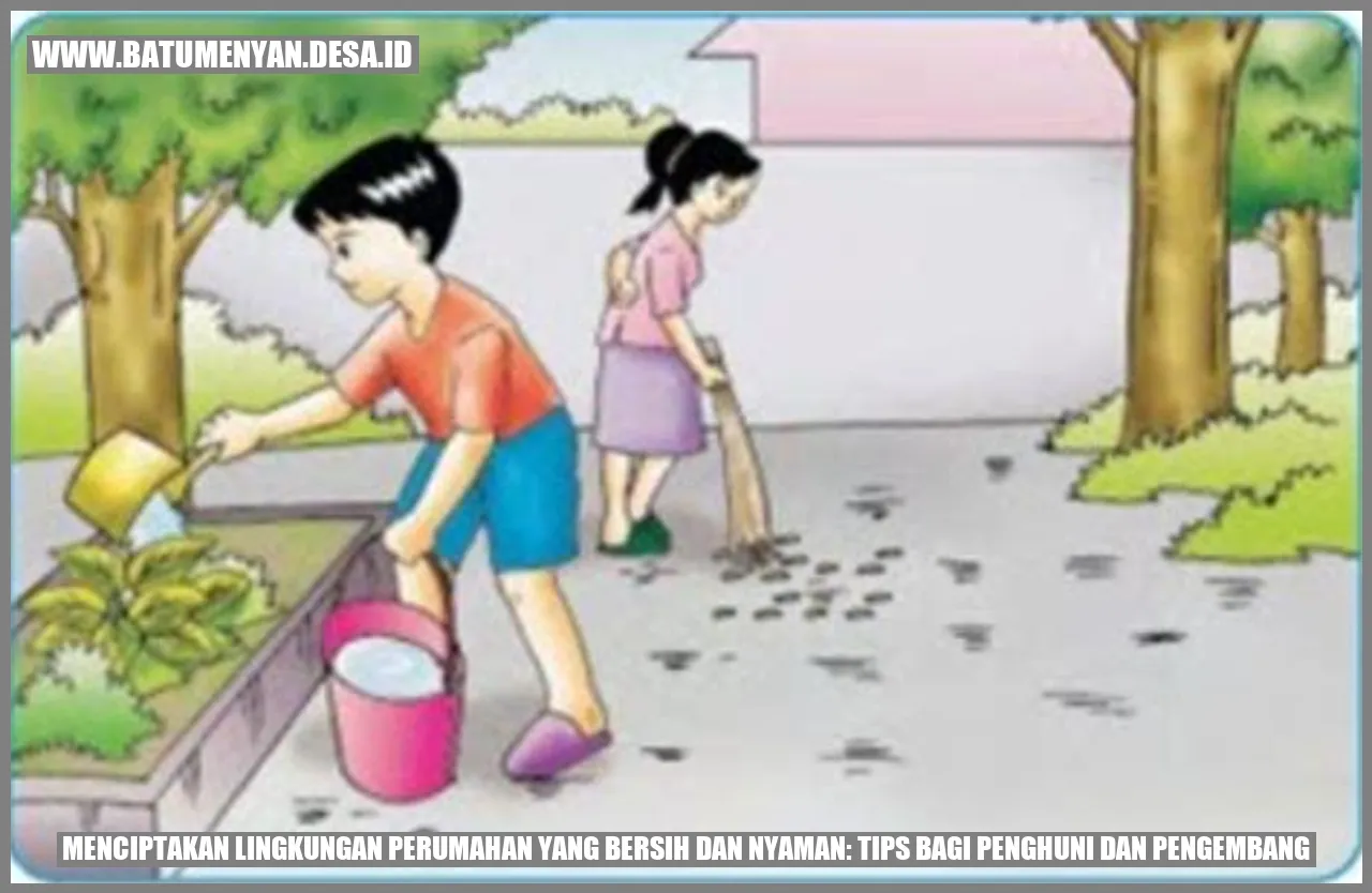 Gambar lingkungan perumahan yang bersih dan nyaman
